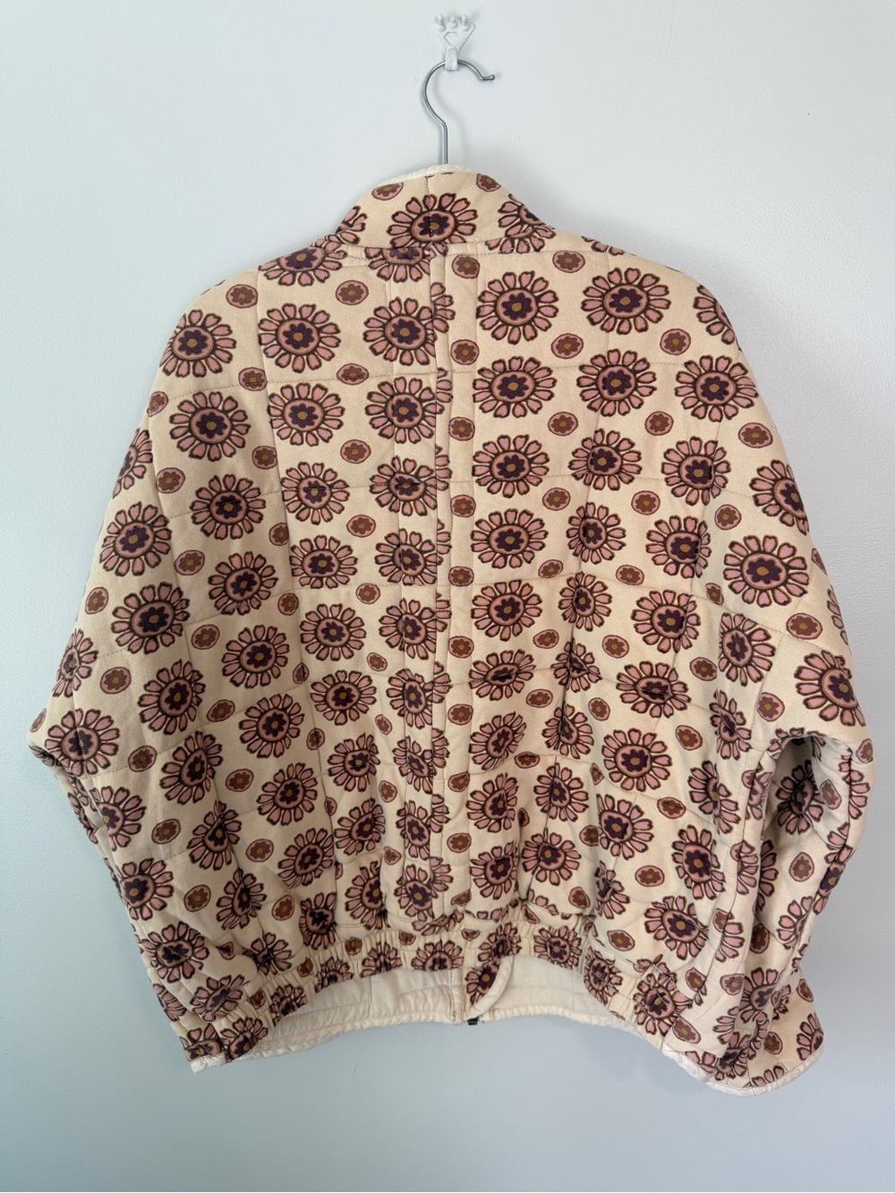 Free People Printed Dolman Quilted Knit Jacket Medium - Picture 3 of 9